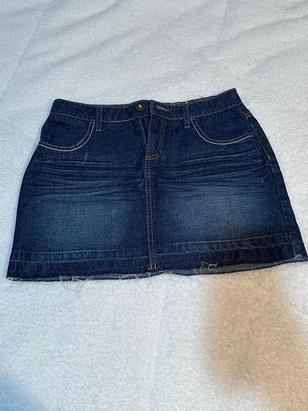Mudd Dark Blue Denim Mini Skirt Size Girls 16